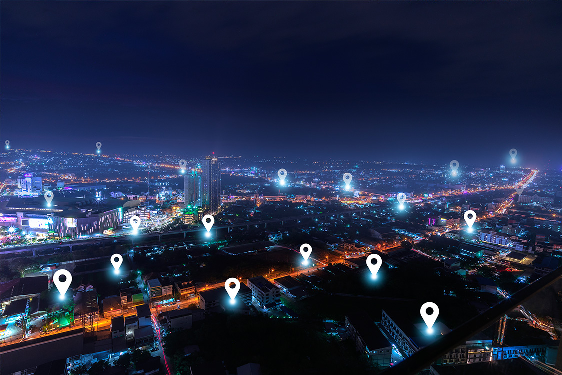 Smart city de noche